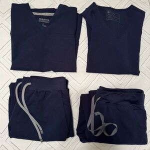 Fabletics & Figs Navy Scrub Lot